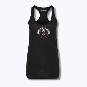 Speed-Kings Women's Death Blooms Racerback Tank Top Black