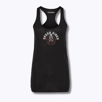 Speed-Kings Women's Death Blooms Racerback Tank Top Black