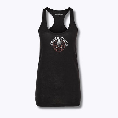 Speed-Kings Women's Death Blooms Racerback Tank Top Black