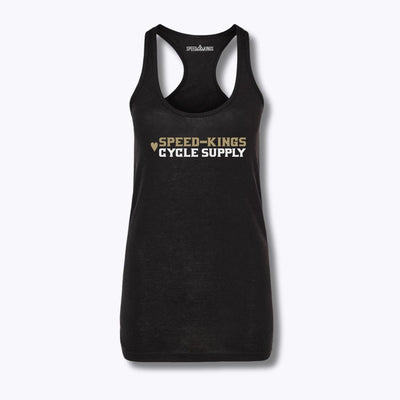 Speed-Kings Women's I Heart Speed-Kings Racerback Tank Top Black