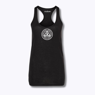 Speed-Kings Women's SKC Logo Racerback Tank Top Black