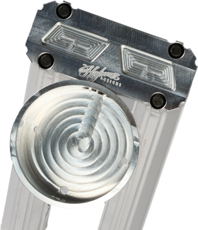 H/D Billet Speedo Mount Raw Req Hofmann Risers