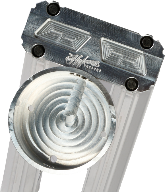 H/D Billet Speedo Mount Raw Req Hofmann Risers