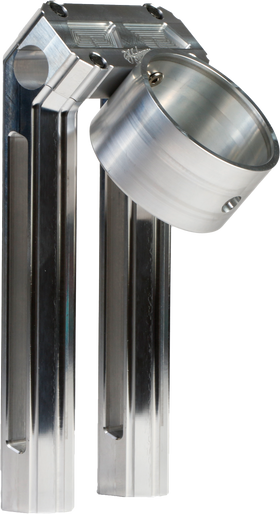 H/D Billet Speedo Mount Raw Req Hofmann Risers