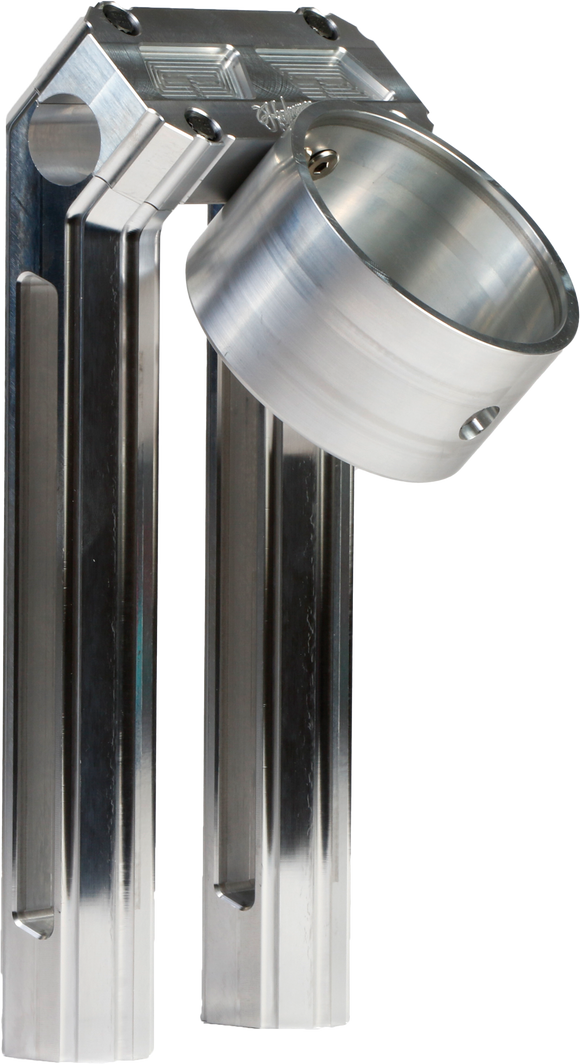 H/D Billet Speedo Mount Raw Req Hofmann Risers