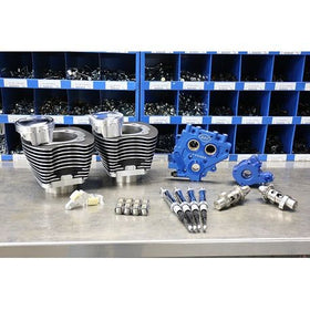 S&S Cycle - 110" Power Package for HD® Twin Cam 96™, 103™ Models with 585 Easy Start® Chain Drive Cams - Wrinkle Black