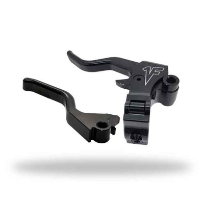 1FNGR Easier Pull Clutch + Brake Lever Combo | Black - 2014+ Sportster