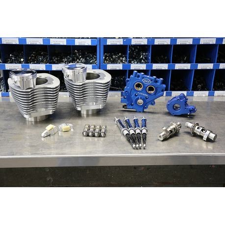 S&S Cycle - 110" Power Package for HD® Twin Cam 96™, 103™ Models with 585 Easy Start® Chain Drive Cams - Silver