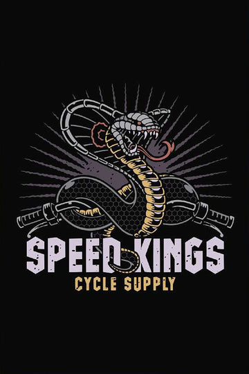 SPEED-KINGS CYCLE COBRA GARAGE BANNER