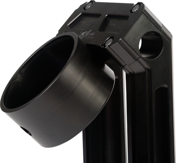 H/D Billet Speedo Mount Black Req Hofmann Risers