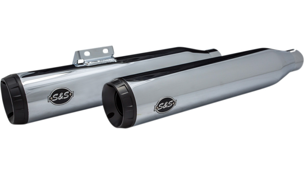 S&S Cycle Grand National Race Slip-On Mufflers for M8 Softail - 0