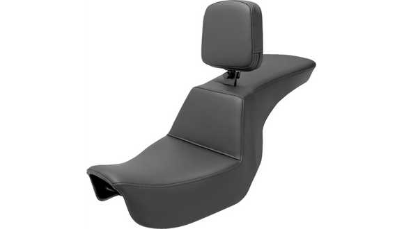 SADDLEMEN TOUR STEP UP SEAT W/ RIDER BACKREST - 06-17 DYNA
