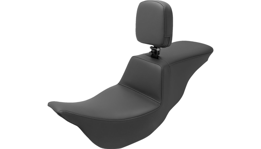 SADDLEMEN TOUR STEP UP SEAT W/ RIDER BACKREST - 08+ TOURING - 0