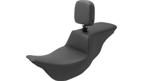 SADDLEMEN TOUR STEP UP SEAT W/ RIDER BACKREST - 08+ TOURING - 0