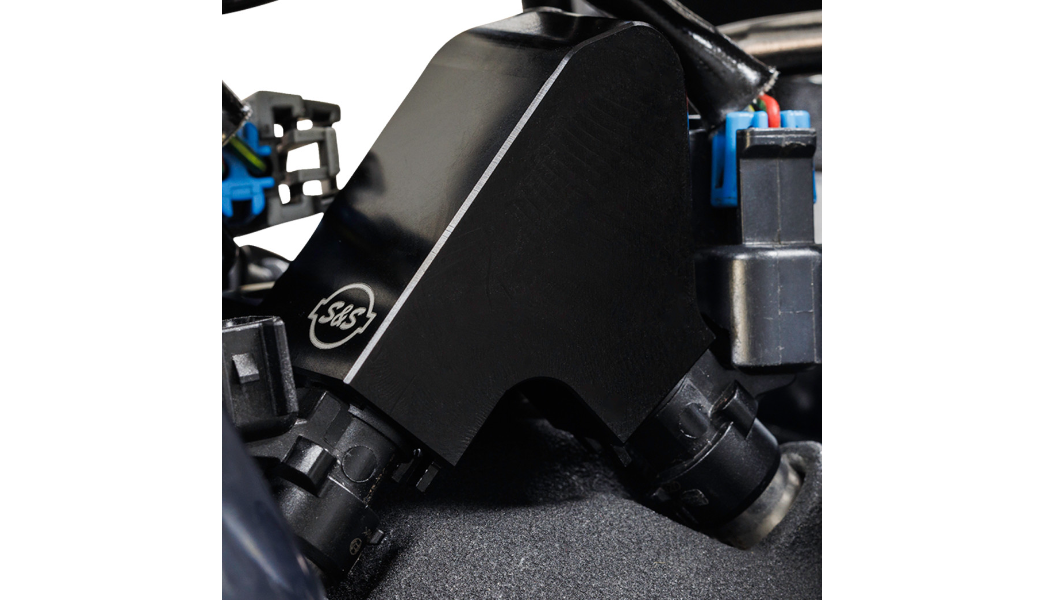 S&S CYCLE Replacement Fuel Rail Kit - Black - M8 Softail - 0