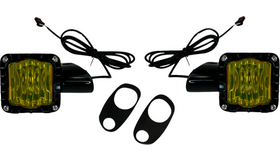 CUSTOM DYNAMICS LED TURN SIGNALS - BLACK -YELLOW LENS - ROAD GLIDE