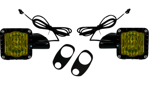 CUSTOM DYNAMICS LED TURN SIGNALS - BLACK -YELLOW LENS - ROAD GLIDE