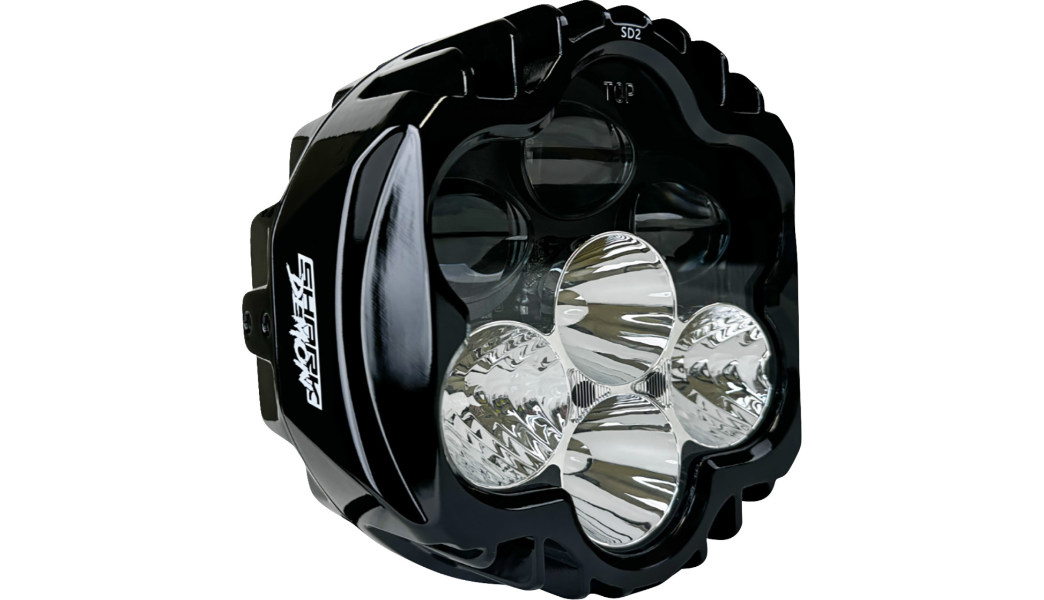 CUSTOM DYNAMICS SHARK DEMON™ PERFORMANCE LED HEADLIGHT FOR 1994-2023 BATWING & ROAD KING - 0