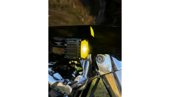 CUSTOM DYNAMICS LED TURN SIGNALS - BLACK -YELLOW LENS - ROAD GLIDE
