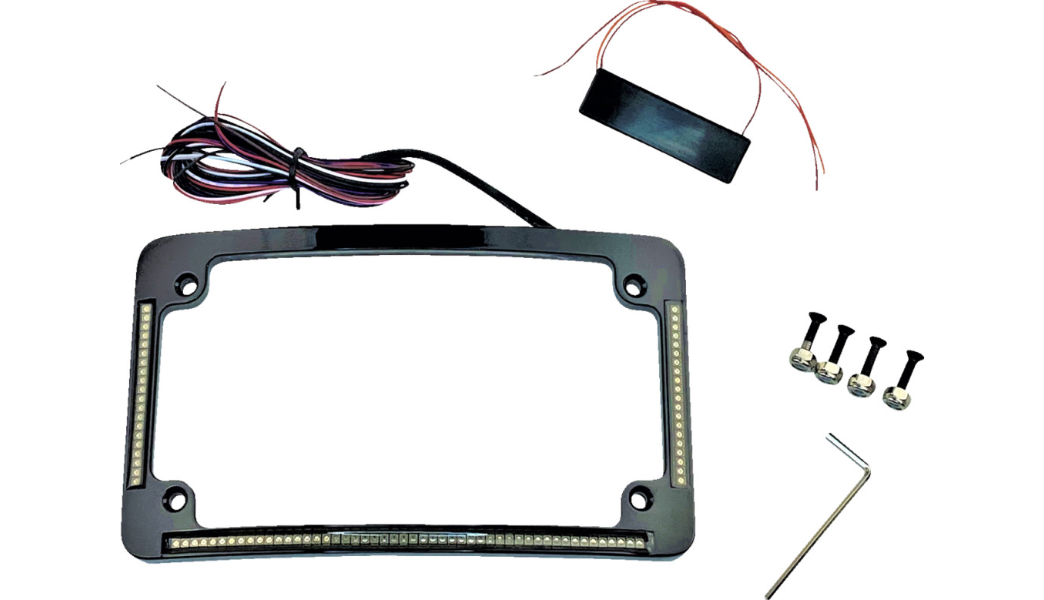 CUSTOM DYNAMICS RADIUS ALL IN ONE LICENSE PLATE FRAME - 0
