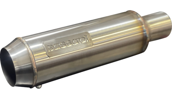 BASSANI 2-INTO-1 MID-LENGTH SUPER BIKE EXHAUST SYSTEM - STAINLESS STEEL