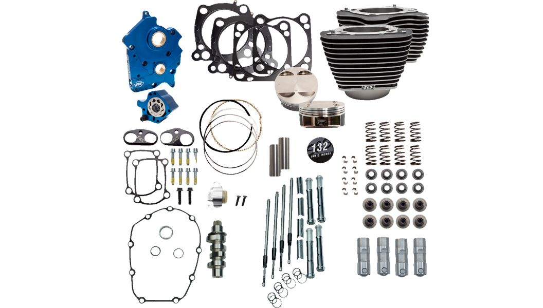 S&S CYCLE 132" Power Package Engine Performance Kit - Chain Drive