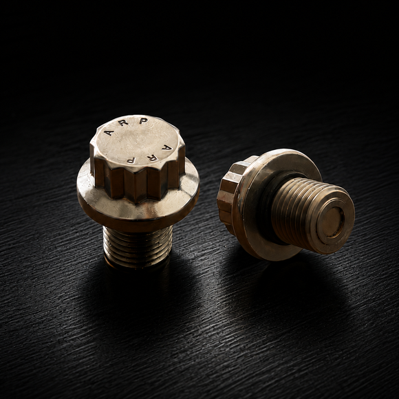 BAMCO 12 Point Magnetic Drain Plug for Harley-Davidson Harley, machined and plated in the USA