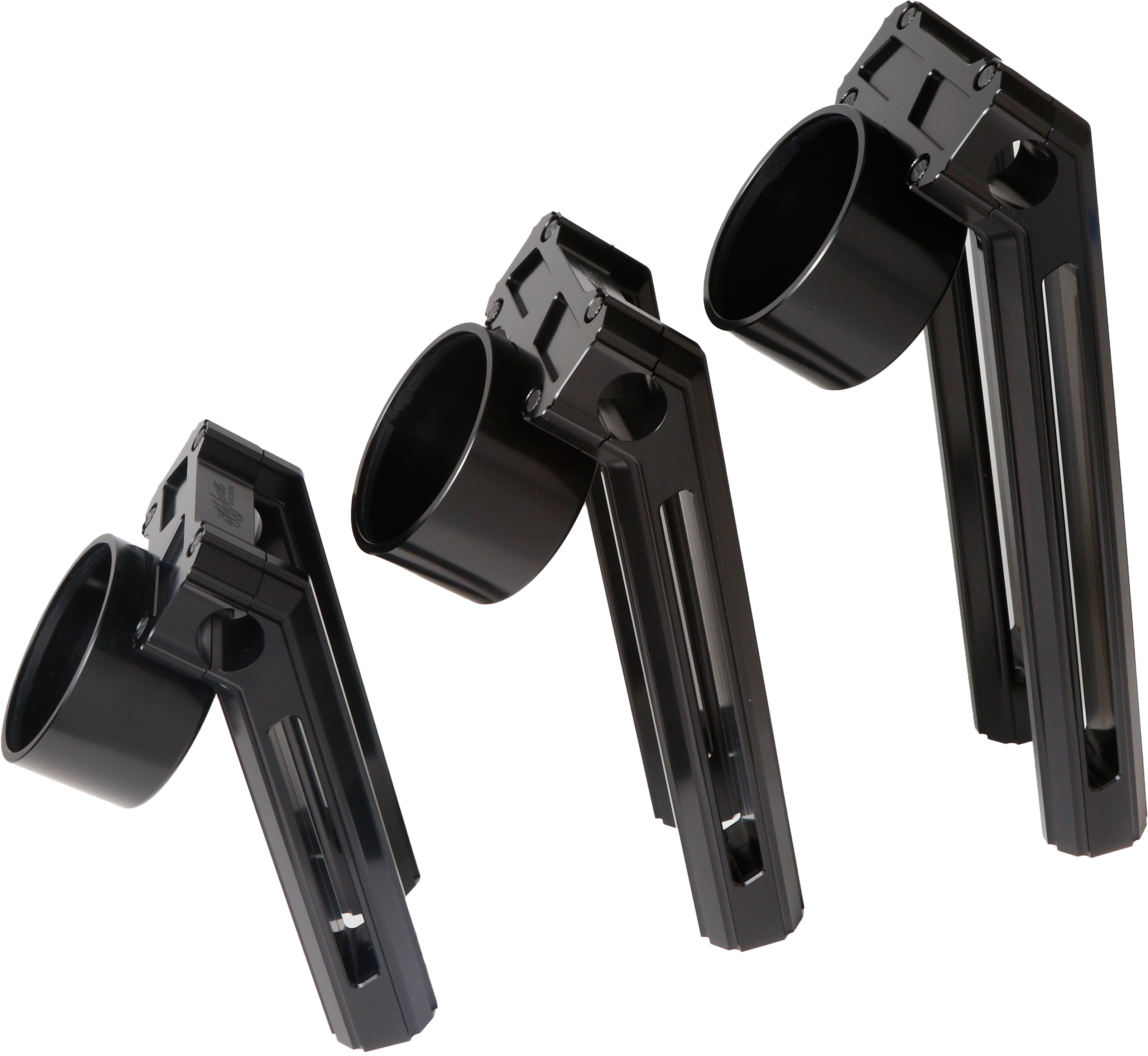 H/D Billet Speedo Mount Black Req Hofmann Risers