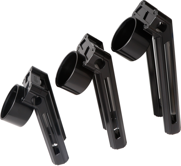 H/D Billet Speedo Mount Black Req Hofmann Risers