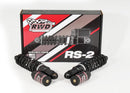 RWD V-Twin RS-2 Touring Performance Package black RS-2 shock absorbers with remote reservoirs and branded RS-2 box