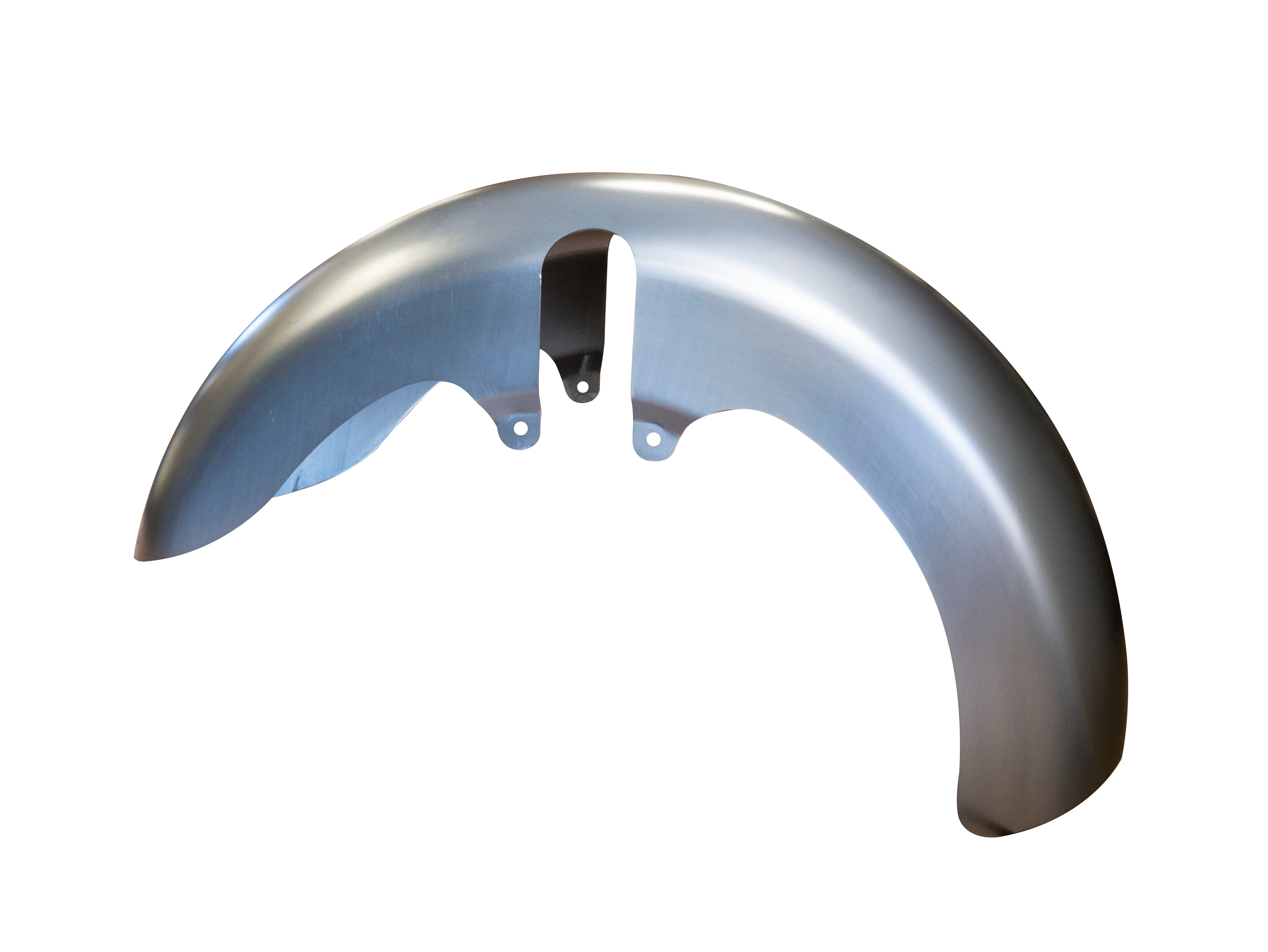 RWD V-Twin 8" wide LS-2 stamped 14-gauge steel front fender, laser-trimmed and ready-to-paint, fits 18" tire for 1994-2025 Harley Davidson Touring models
