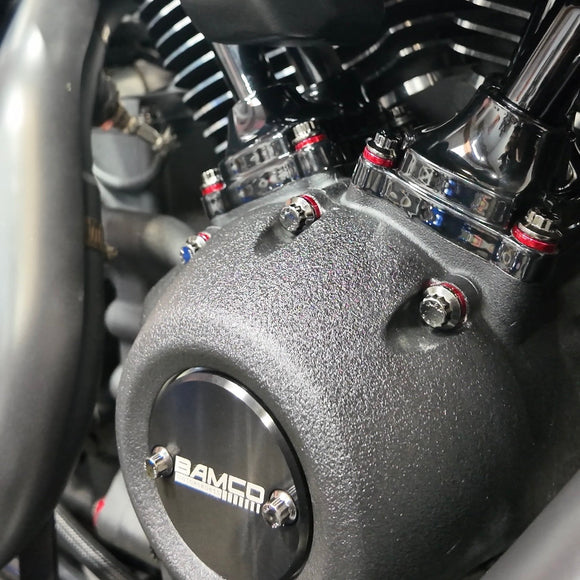 BAMCO M8 Engine & Transmission ARP Washer Kit for Harley-Davidson M8, CNC machined 7075 billet aluminum washers