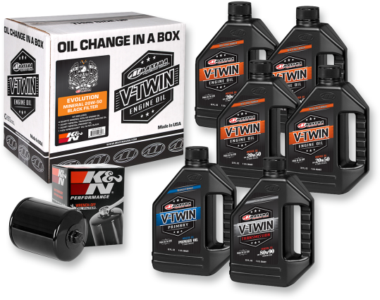 Maxima Racing Oil Change Kit - Evo - Non Synthetic