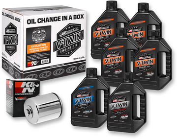 Maxima Racing Oil Change Kit - Evo - Non Synthetic - 0