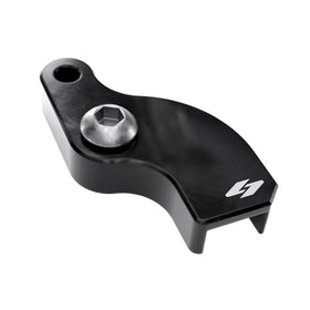 A black Kraus EZ-SHIFT shifter for M8 Bagger and Softail motorcycles, made of billet aluminum
