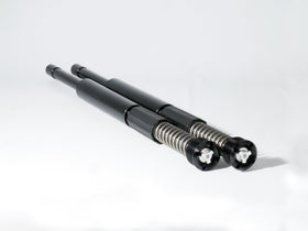 RWD V-Twin RS-1F touring cartridge system pair of black fork cartridges with exposed springs