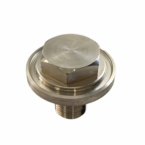 Billet aluminum CNC hex steering stem top bolt, raw finish; fits Harley 1999-2005 FXD & 1988-2020 XL