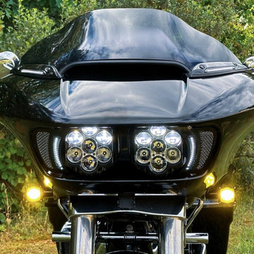 CUSTOM DYNAMICS LED TURN SIGNALS - BLACK -YELLOW LENS - ROAD GLIDE - 0