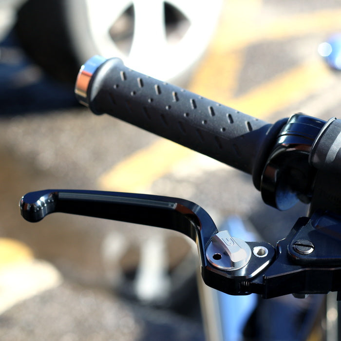 OBERON PERFORMANCE ADJUSTABLE BRAKE LEVER - STANDARD BLADE - 14-22  SPORTSTER