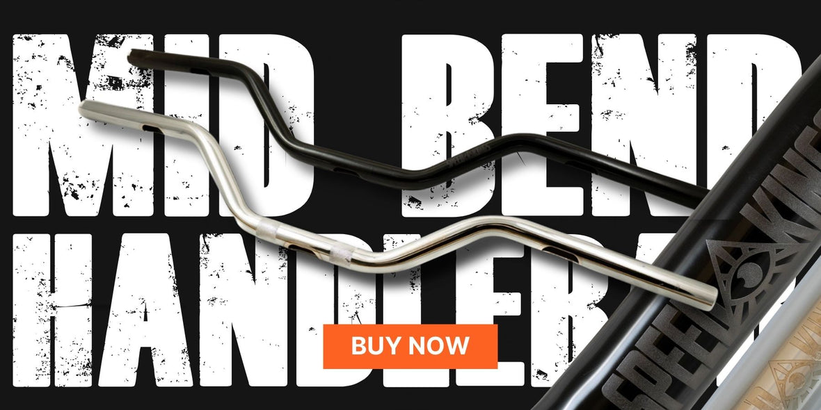 Mid bend handlebar banner
