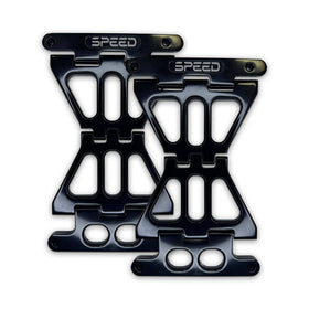 Speed by Design Billet Saddlebag Lid Tethers for Harley Davidson Touring Motorcycles in Black 
