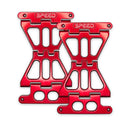 Speed by Design Billet Saddlebag Lid Tethers for Harley Davidson Touring Motorcycles in Red