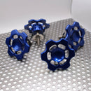 No Drama Speed Knobs for Harley Davidson Touring Models by Speed by Design in Blue