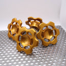 No Drama Speed Knobs for Harley Davidson Touring Models by Speed by Design in Gold