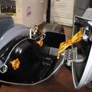 No Drama Speed Knobs for Harley Davidson Touring Models by Speed by Design in Gold in Use