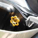 No Drama Speed Knobs for Harley Davidson Touring Models by Speed by Design in gold installed