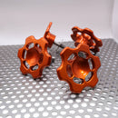 No Drama Speed Knobs for Harley Davidson Touring Models by Speed by Design in Orange