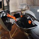 No Drama Speed Knobs for Harley Davidson Touring Models by Speed by Design in Orange installed on 2024 road glide motorcycle