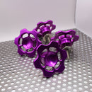 No Drama Speed Knobs for Harley Davidson Touring Models by Speed by Design in Purple