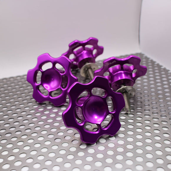 No Drama Speed Knobs for Harley Davidson Touring Models by Speed by Design in Purple